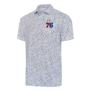 Philadelphia 76ers Motion Antigua Polo XLarge White/Navy