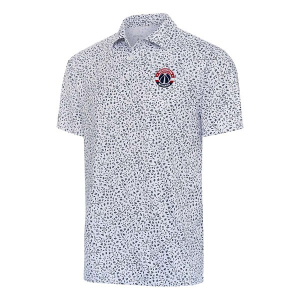 Washington Wizards Motion Antigua Polo Small White/Navy