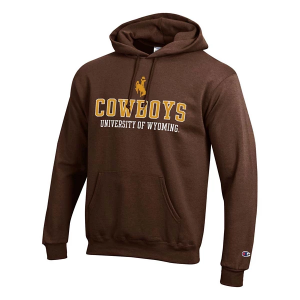 Wyoming Cowboys Champion Hoodie XLarge Brown