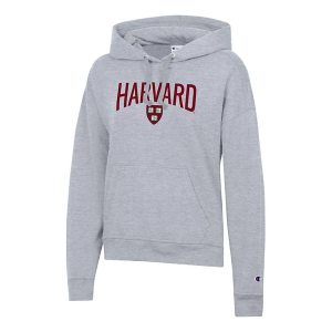 Harvard Crimson Champion Women's Hoodie Large Grey