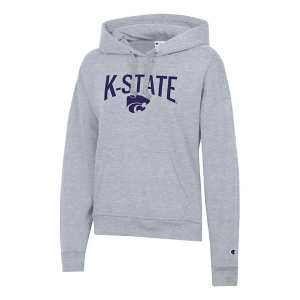 Kansas State Wildcats Champion Women's Hoodie Large Grey