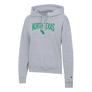 North Texas Mean Green Champion Women's Hoodie Large Grey