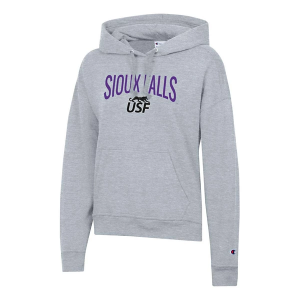Sioux Falls Cougars Champion Women's Hoodie Large Grey