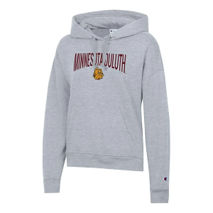 Minnesota Duluth Bulldogs Champion Women's Hoodie Large Grey