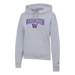 Washington Huskies Champion Women's Hoodie Large Grey