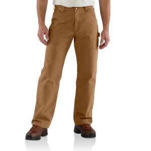 Men's Carhartt Flannel-Lined Duck Dungaree Cargo Pants 31 Carhartt Brown
