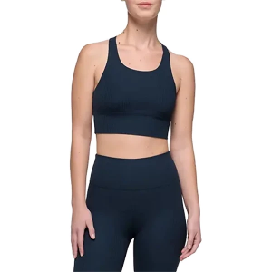 Women's prAna Luxara Rib Racerback Sports Bra XLarge Stormy Night