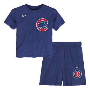 Nike Toddler Chicago Cubs Mesh Logo Tee & Short Set