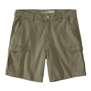 Men's Carhartt Rugged Flex Relaxed Fit 9" Canvas Work Cargo Shorts 31 Burnt Olive