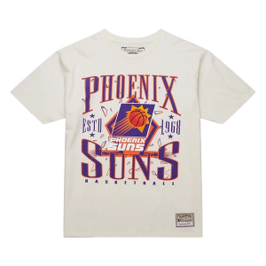 Phoenix Suns Shattered Lock Mitchell and Ness T-Shirt 2XLarge White