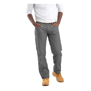 Men's Berne Apparel Highland Flex Duck Relaxed Fit Carpenter Work Utility Pants 54 Slate