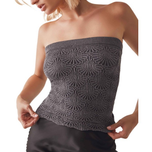 Women's Free People Love Letter Tube Off the Shoulder Tank Top XS/S Black