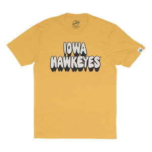 Iowa Hawkeyes Rah-Rah Retro Triblend Vintage T-Shirt Large Vintage Gold