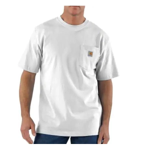 Men's Carhartt Loose Fit Heavyweight Pocket Tall T-Shirt 3XLarge White