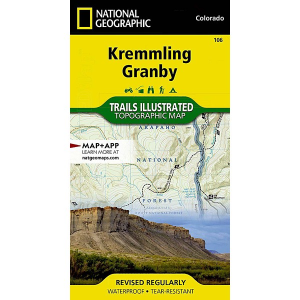 National Geographic Kremmling, Granby Map
