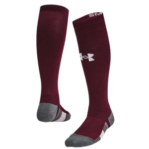 Under Armour Team Knee High Baseball Socks Youth Small Maroon Singles