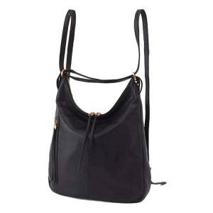HOBO Merrin Convertible Purse Backpack Purse Black