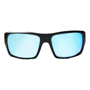 Men's Bajio Sunglasses Nato Glass Polarized Sunglasses Black Matte/Blue MirrorBlack