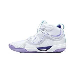 Women's Avoli VOL II Mid Volleyball Shoes sneakers-athletic-shoes 9 Regular White/Purple Heather