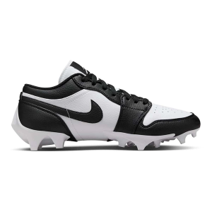 Men's Jordan 1 Low TD Molded Football Cleats 10.5 White Black
