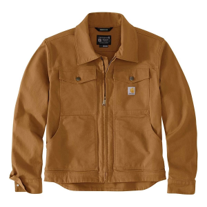 Men's Carhartt Rugged Flex Relaxed Fit Duck Softshell Jacket Large Brown