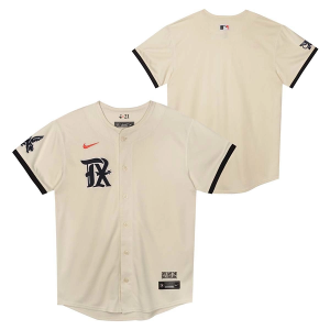 Kids' Texas Rangers Nike City Connect Jersey 5/6 Natural