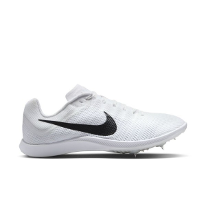 Adult Nike Zoom Rival Track Spikes M6.5/W8 White/Black-Metallic Silver