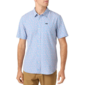 Men's O'Neill TRVLR Traverse Slub Button Up Shirt Medium Blue Fade
