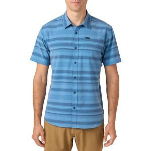 Men's O'Neill Trvlr Traverse Stripe Standard Button Up Shirt 2XLarge Copen Blue