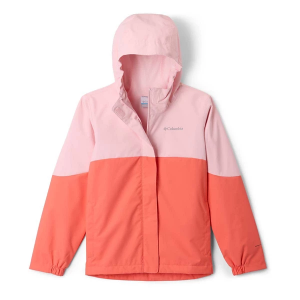 Girls' Columbia Hikebound II Rain Jacket Medium Hot Coral