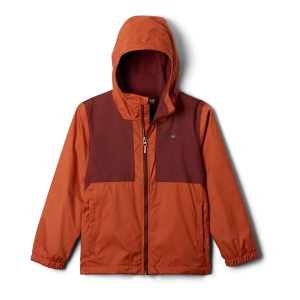 Boys' Columbia Rainy Trails II Rain Jacket Medium Tuscan