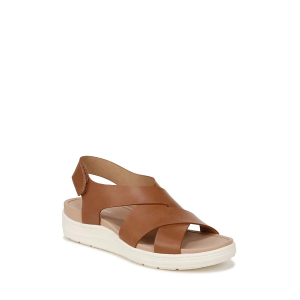 Women's Dr. Scholls Time Off Sea Sandals 7 Honey Brown Faux Leather