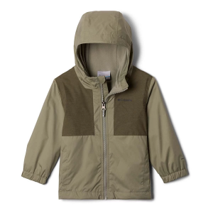 Boys' Columbia Rainy Trails II Fleece Lined Rain Jacket Toddler 2T Safari/Stone Green