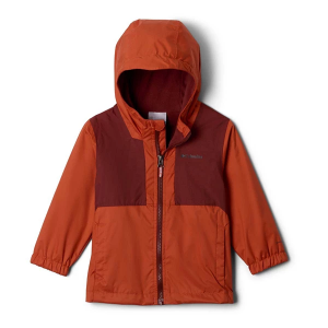 Boys' Columbia Rainy Trails II Fleece Lined Rain Jacket Toddler 2T Tuscan