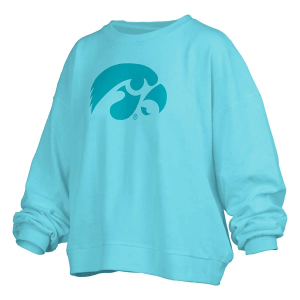 Iowa Hawkeyes Pressbox Women's Crew Medium Beach