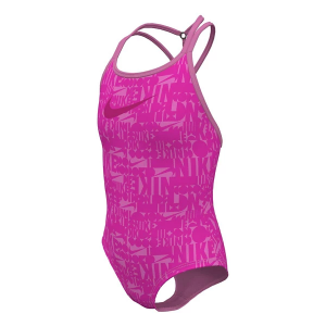 Girls' Nike T-Crossback One Piece Swimsuit Large Fierce Pink