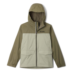 Boys' Columbia Rain-Zilla II Rain Jacket Medium Stone Green