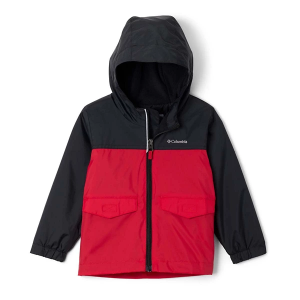 Boys' Columbia Rain-Zilla II Rain Jacket Toddler 3T Black/Mountain Red