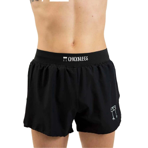 Men's ChicknLegs Half Leg Split Shorts Large Black