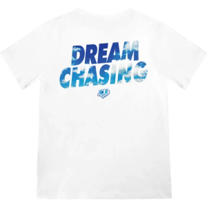 Boys' Baseball Lifestyle Dream Chaser T-Shirt Youth Medium White/Blue