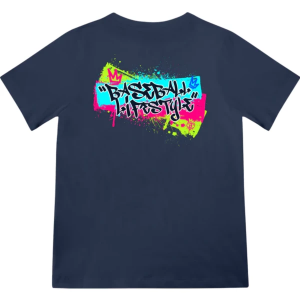 Boys' Baseball Lifestyle Graffiti Crown T-Shirt Youth XLarge Navy