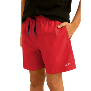 Boys' Huk Pursuit Swim Shorts Large Channel Marker