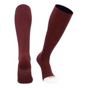 Adult TCK Prosport Performance Tube Quarter Baseball Socks Large Maroon Singles
