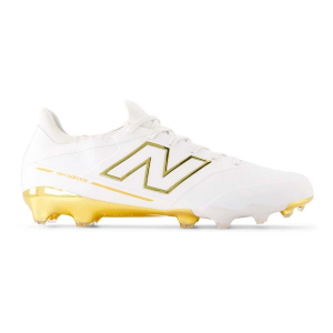 Men's New Balance Prodigy Molded Football Cleats 10 White/Gold