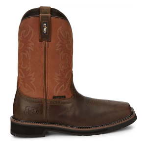 Men's Justin Brands Actuator Work Boots Outdoor 11 Brown