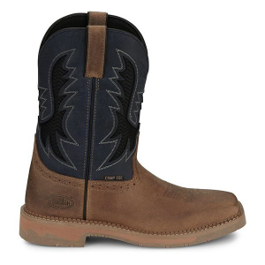 Men's Justin Brands Bolt 11" Composite Toe Work Boots Outdoor 9 Peanut Tan