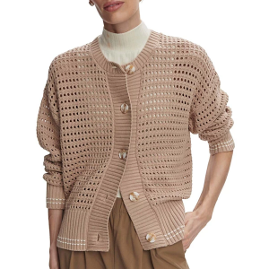 Women's Varley Cardigan Kris Relaxed Fit Knit XLarge Light Taupe