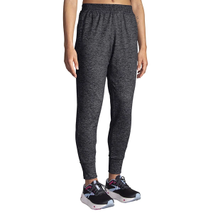 Women's Brooks Luxe Running Joggers Medium Heather Black Regular
