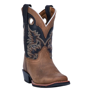 Boys' Dan Post Rascal Western Boots Outdoor Little 13.5Y Aged Bark