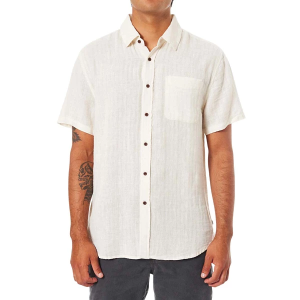 Men's Katin Alan Solid Button Up Shirt Large Vintage White